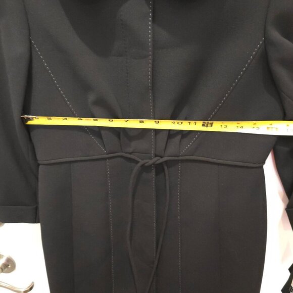 Anne Klein Black 2 Piece Suit Size 6 Coat & Skirt Fully Lined New with Tags - Picture 10 of 16